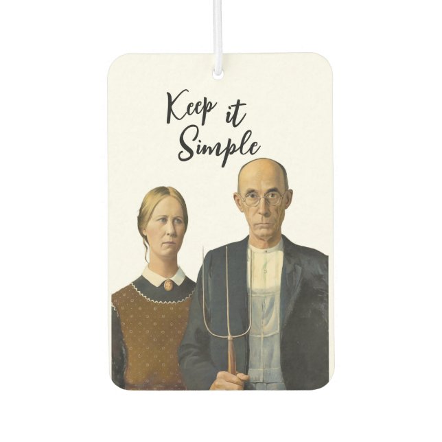 Raining love artsy car air freshener (Front)