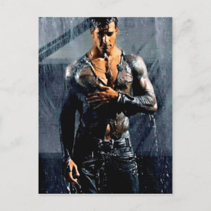 Raining Men Postcard