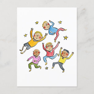 Raining Men Postcard