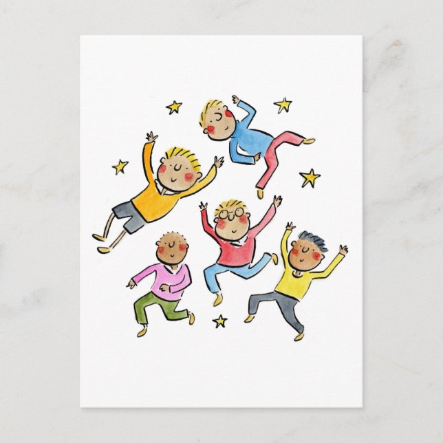 Raining Men Postcard (Front)