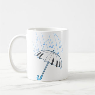Raining Notes Piano Player Gift Shirt Keyboard Mus Coffee Mug