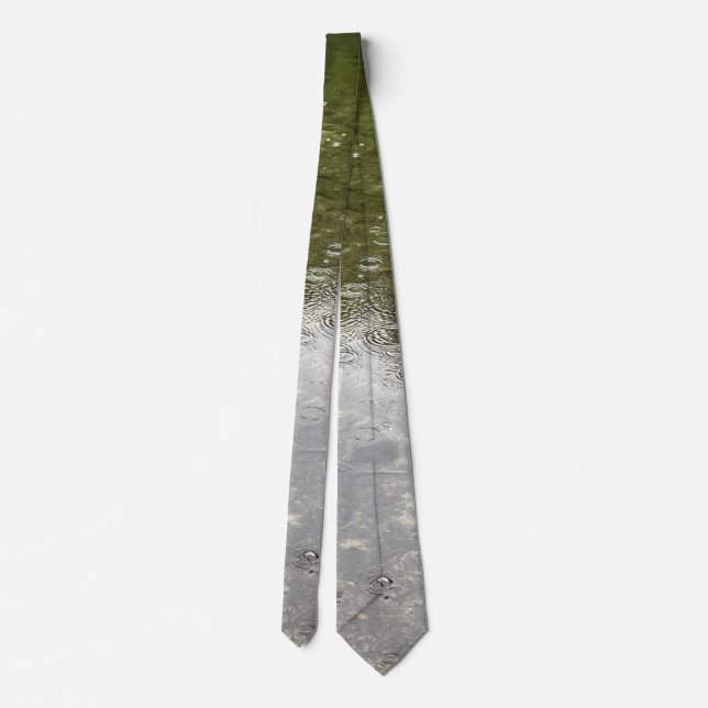 Raining on pond tie (Back)
