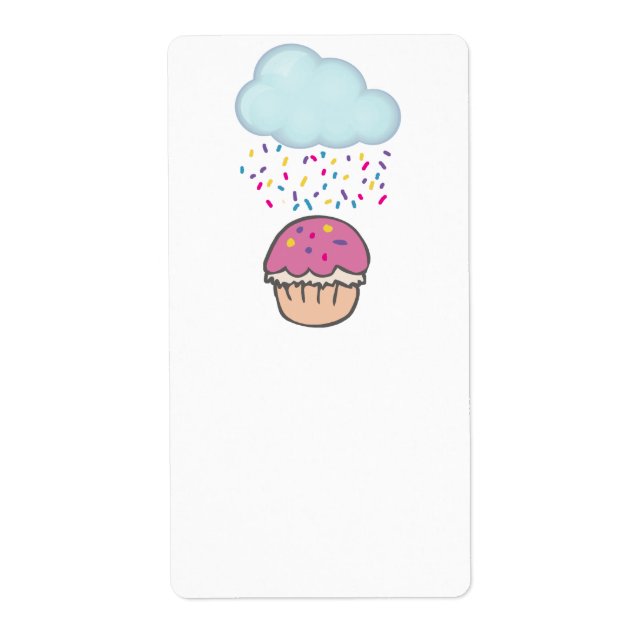 Raining Sprinkles on Cupcake (Front)