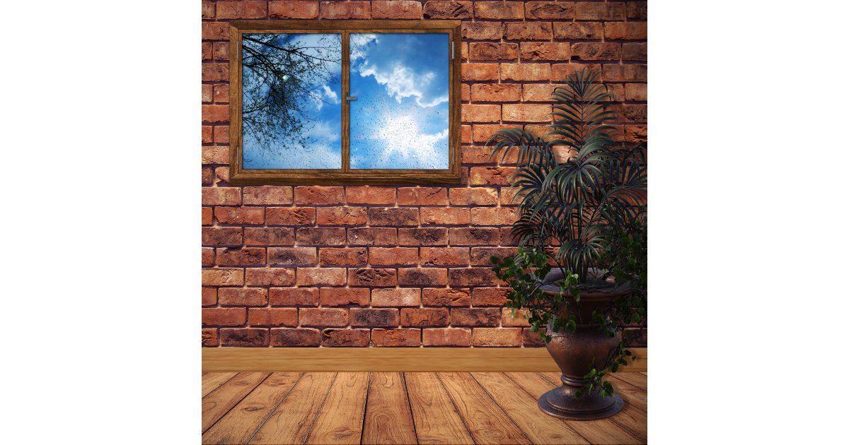 Window Frame Raining Raining Sunshine Window Frame Poster | Zazzle