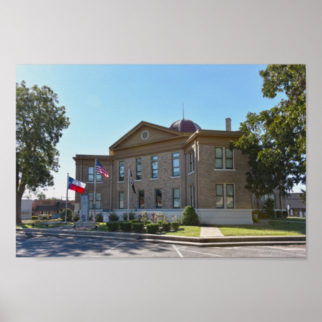 Rains County, Texas, Courthouse Poster (Front)