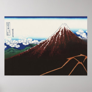 Rainstorm Beneath the Summit Poster