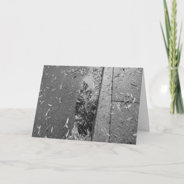 Rainwashed Reflection / noir, card (Front)