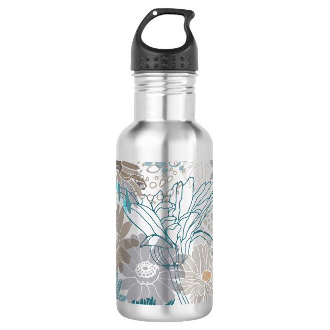 Rainy Blooms Coffee Mug 532 Ml Water Bottle (Front)