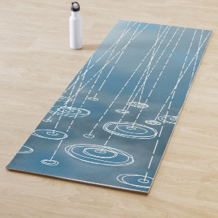Rainy Blue Weather Yoga Mat
