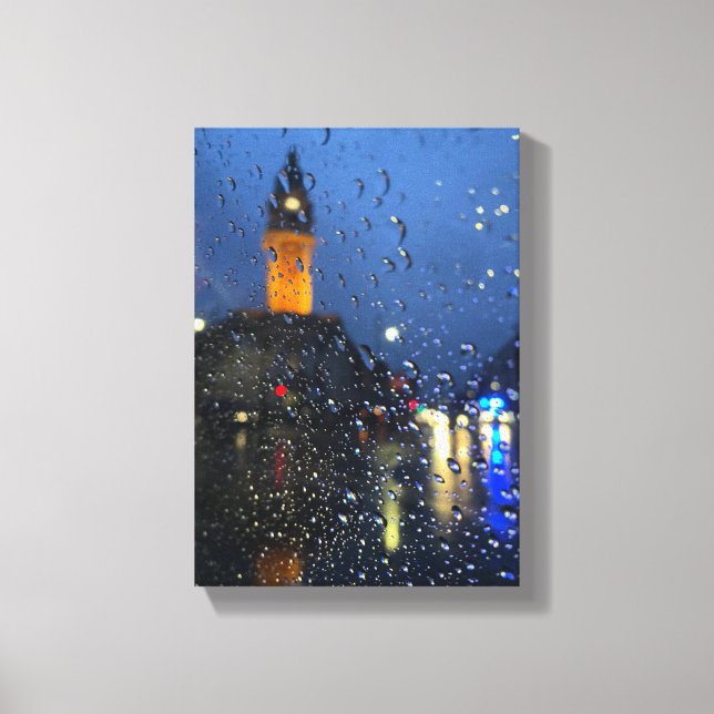 Rainy CITY nights  Canvas Print (Front)