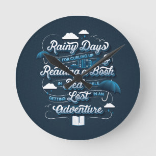 Rainy Day Adventure Wall Clock