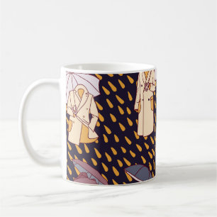 Rainy Day Adventures: Invisible Umbrellas Coffee Mug