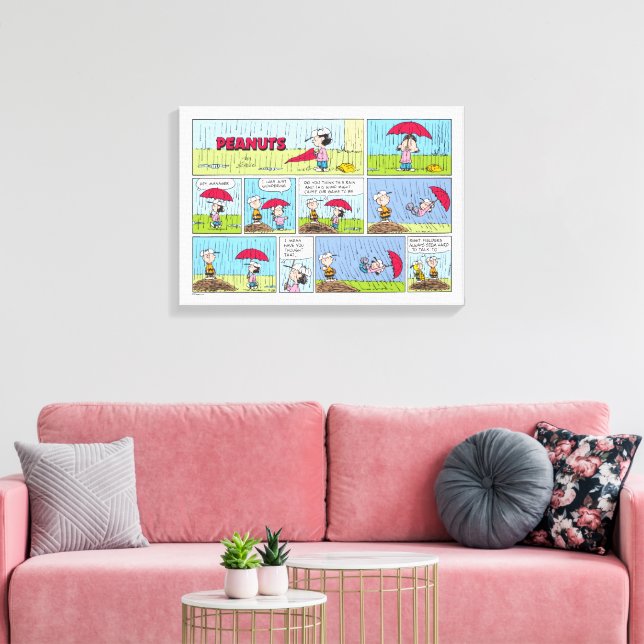 Rainy Day At The Baseball Game Canvas Print (Insitu(LivingRoom))