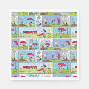 Rainy Day At The Baseball Game Napkin