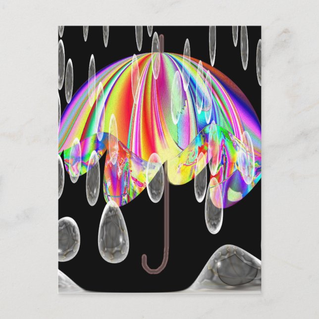 Rainy Day At The Zoo Postcard (Front)