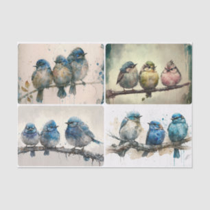 Rainy Day Blues Tissue Paper