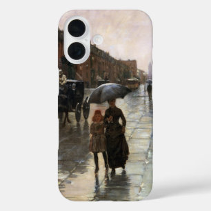 Rainy Day, Boston by Frederick Childe Hassam iPhone 16 Case