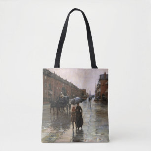 Rainy Day, Boston by Frederick Childe Hassam Tote Bag