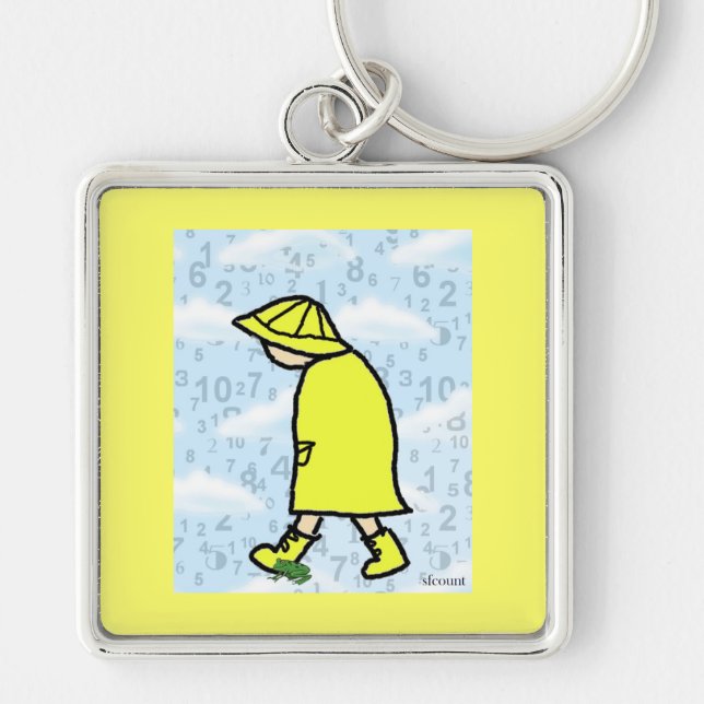 Rainy Day Boy Keychain (Front)