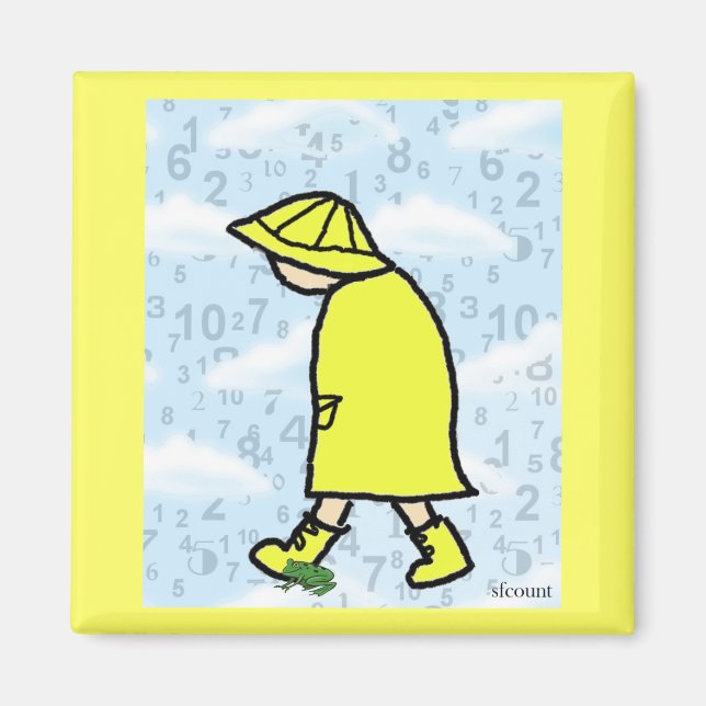 Rainy Day Boy Magnet (Front)