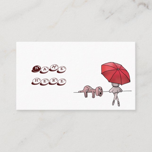 rainy day business card (Front)