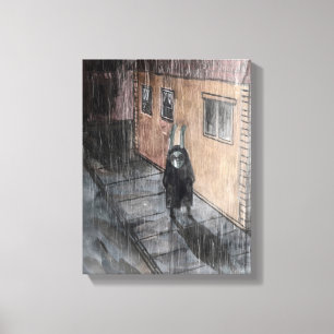 rainy day canvas print