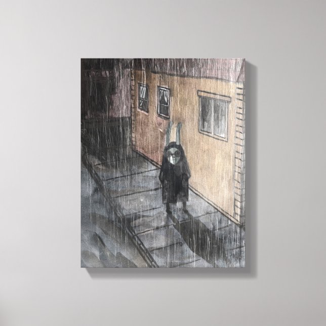 rainy day canvas print (Front)