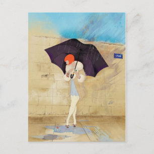 Rainy Day Flower Postcard