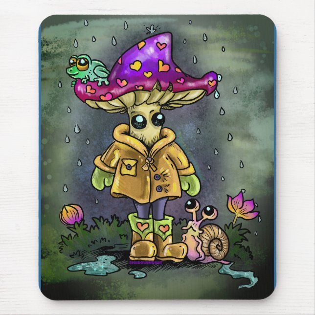 Rainy Day Friends Mouse Mat (Front)