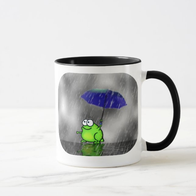 Rainy Day Frog Mug (Right)