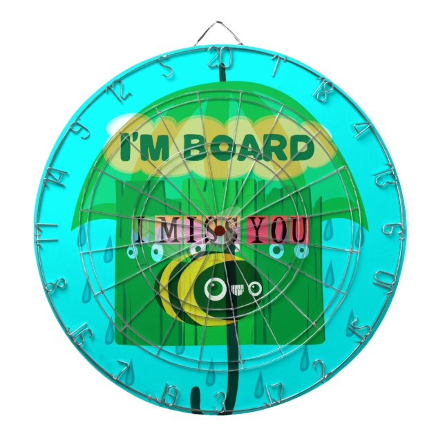 Rainy Day Fun: A Bee's Perspective. "I am board" Dartboard (Front)