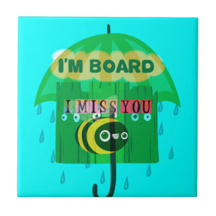 Rainy Day Fun: A Bee's Perspective. "I am board" Tile