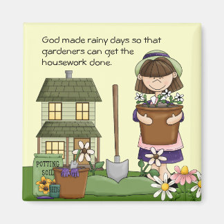 Rainy Day Gardener magnet