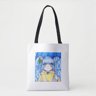 Rainy Day Girl by Lilia Tote Bag