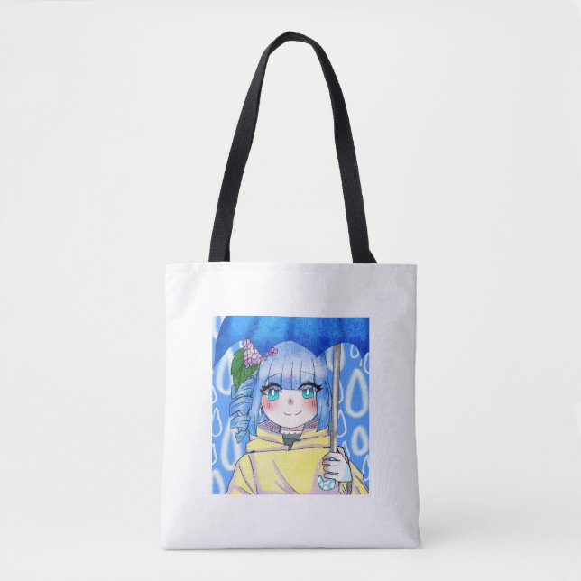 Rainy Day Girl by Lilia  Tote Bag (Front)