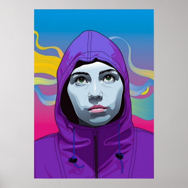 Rainy Day Girl Poster (Front)
