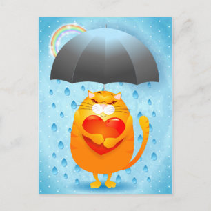 Rainy Day Holiday Postcard