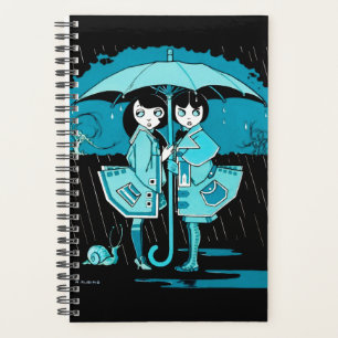 Rainy Day in Blue Planner
