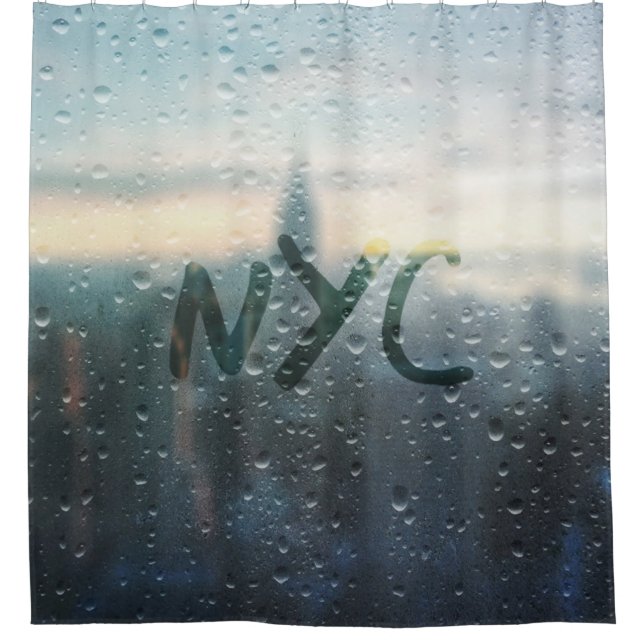 Rainy Day in NYC Shower Curtain (Front)