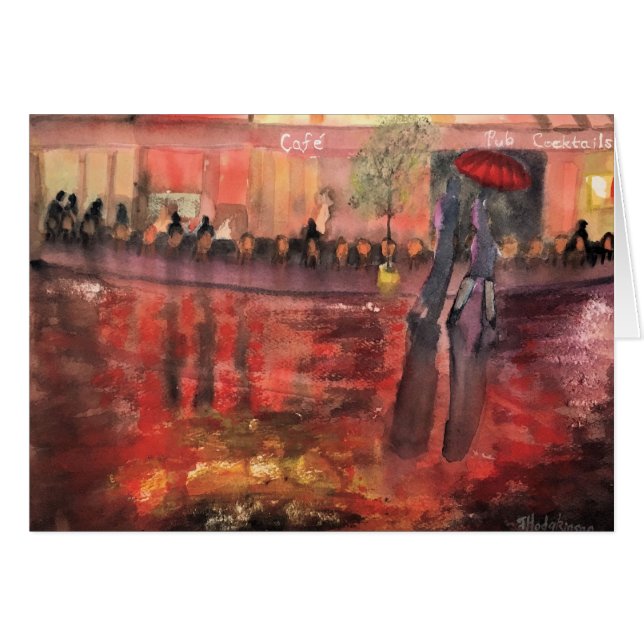 RAINY DAY IN PARIS CARD (Front Horizontal)