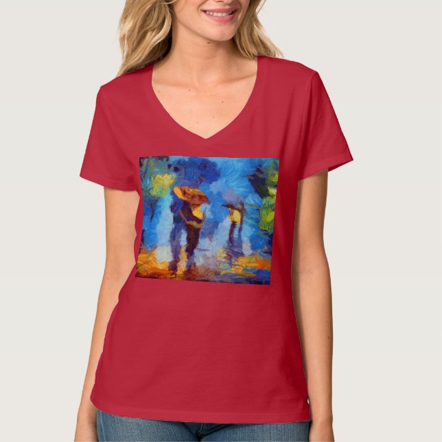 Rainy Day in Paris T-Shirt (Front)