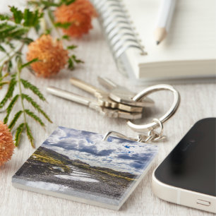 Rainy Day In Torres Del Paine NP Key Ring