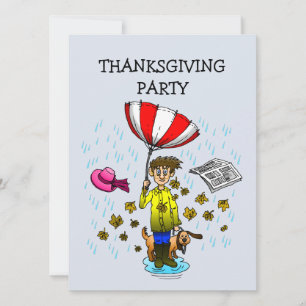 Rainy Day on a Thanksgiving Invitation