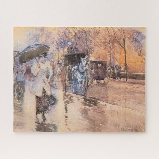 Rainy Day on Fifth Avenue (New York City) Jigsaw Puzzle (Horizontal)