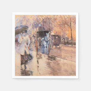 Rainy Day on Fifth Avenue (New York City) Napkin