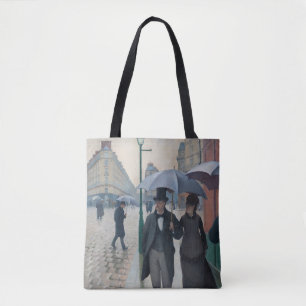 Rainy Day on Paris Street Tote Bag