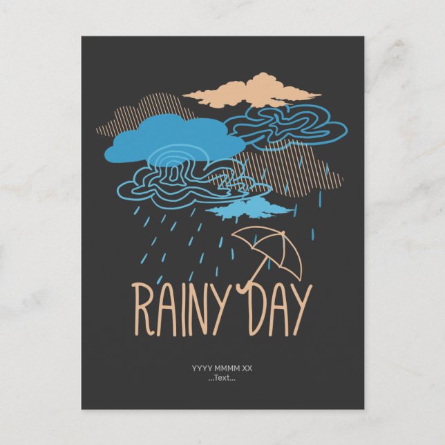 Rainy Day Postcard (Front)