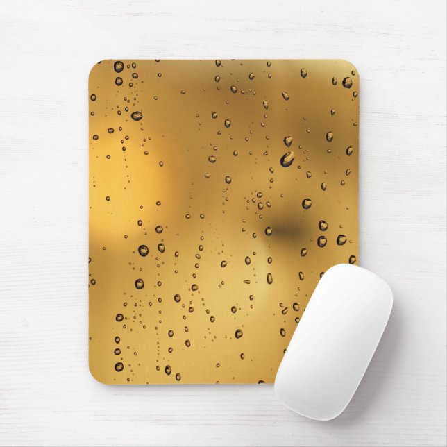 Rainy Day Raindrop Tank Top Mouse Mat (With Mouse)