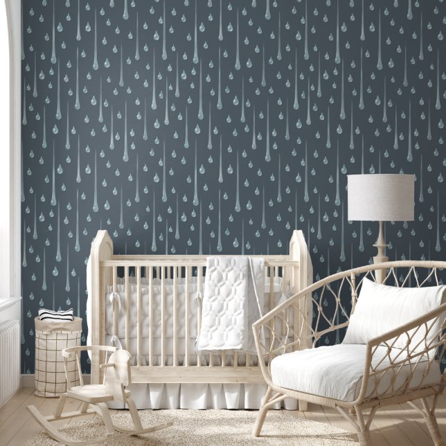 Rainy Day Stormy Grey Wallpaper (Kids)