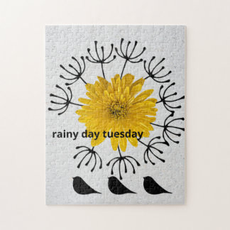 Rainy Day Tuesday Garden Photo Art Jigsaw Puzzle